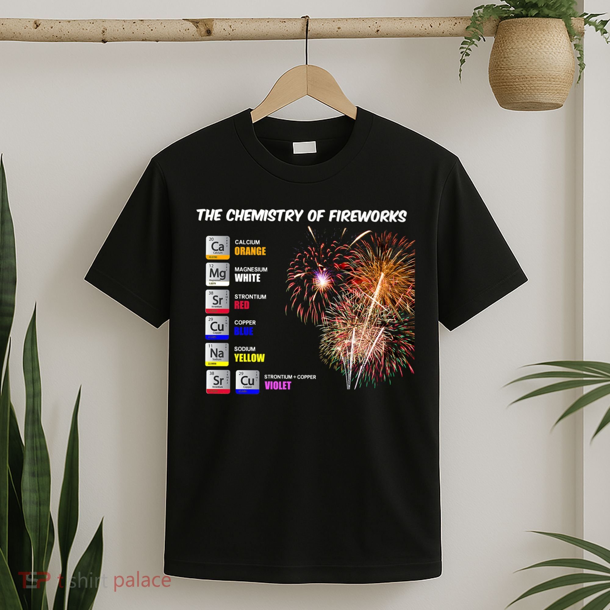 Chemistry Of Fireworks 4th Of July Science Nerd T-Shirt