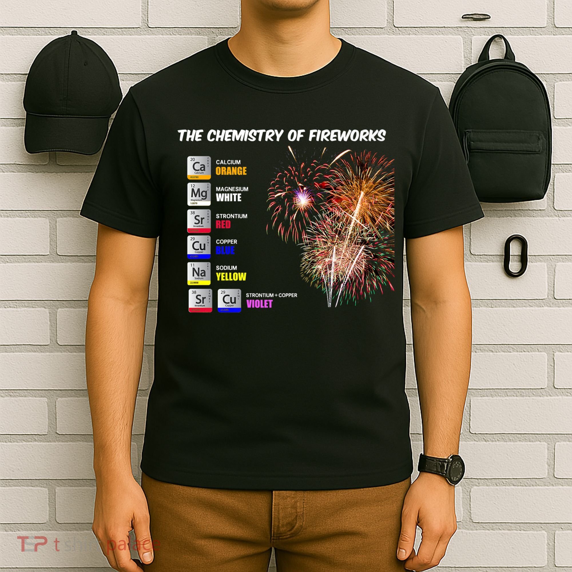 Chemistry Of Fireworks 4th Of July Science Nerd T-Shirt