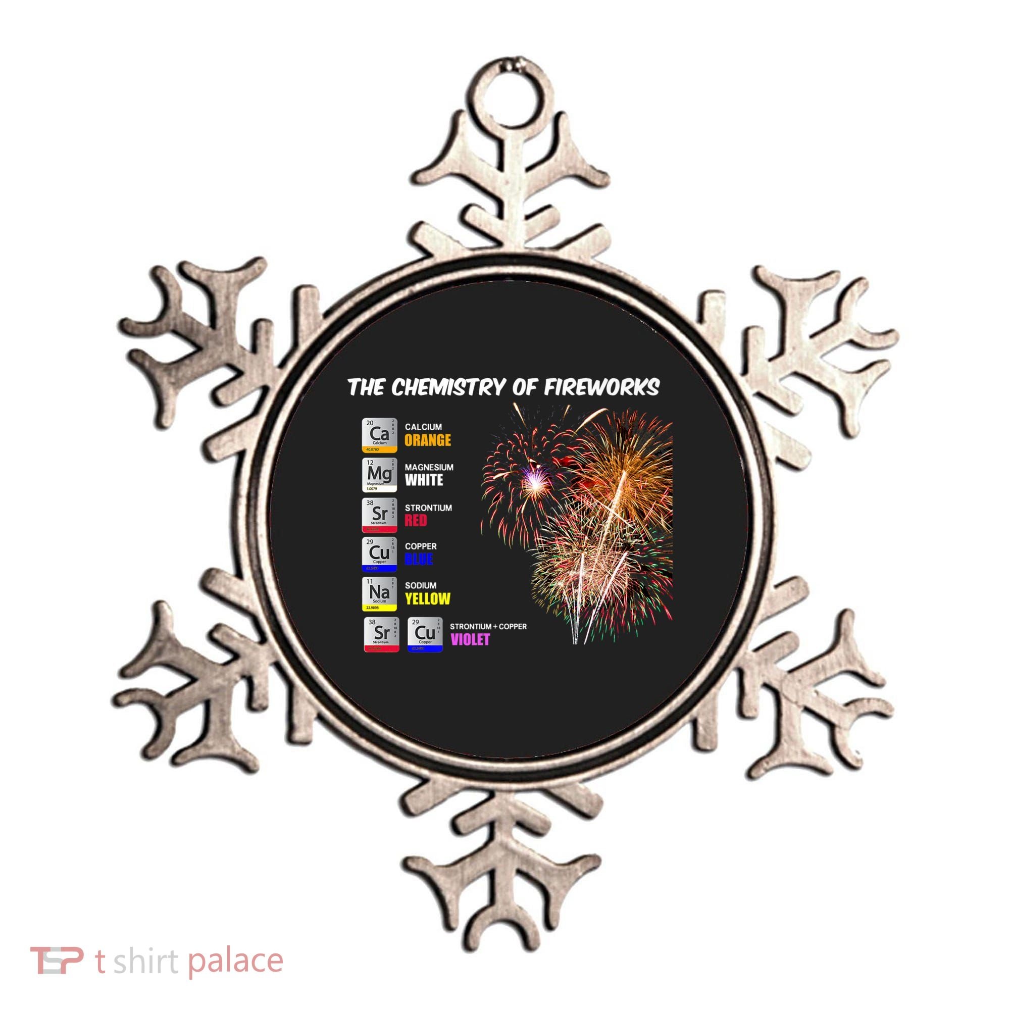 Chemistry Of Fireworks 4th Of July Science Nerd Ornament