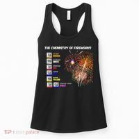 Chemistry Of Fireworks 4th Of July Science Nerd Women's Tank Top thumb 0