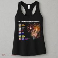 Chemistry Of Fireworks 4th Of July Science Nerd Women's Tank Top thumb 3
