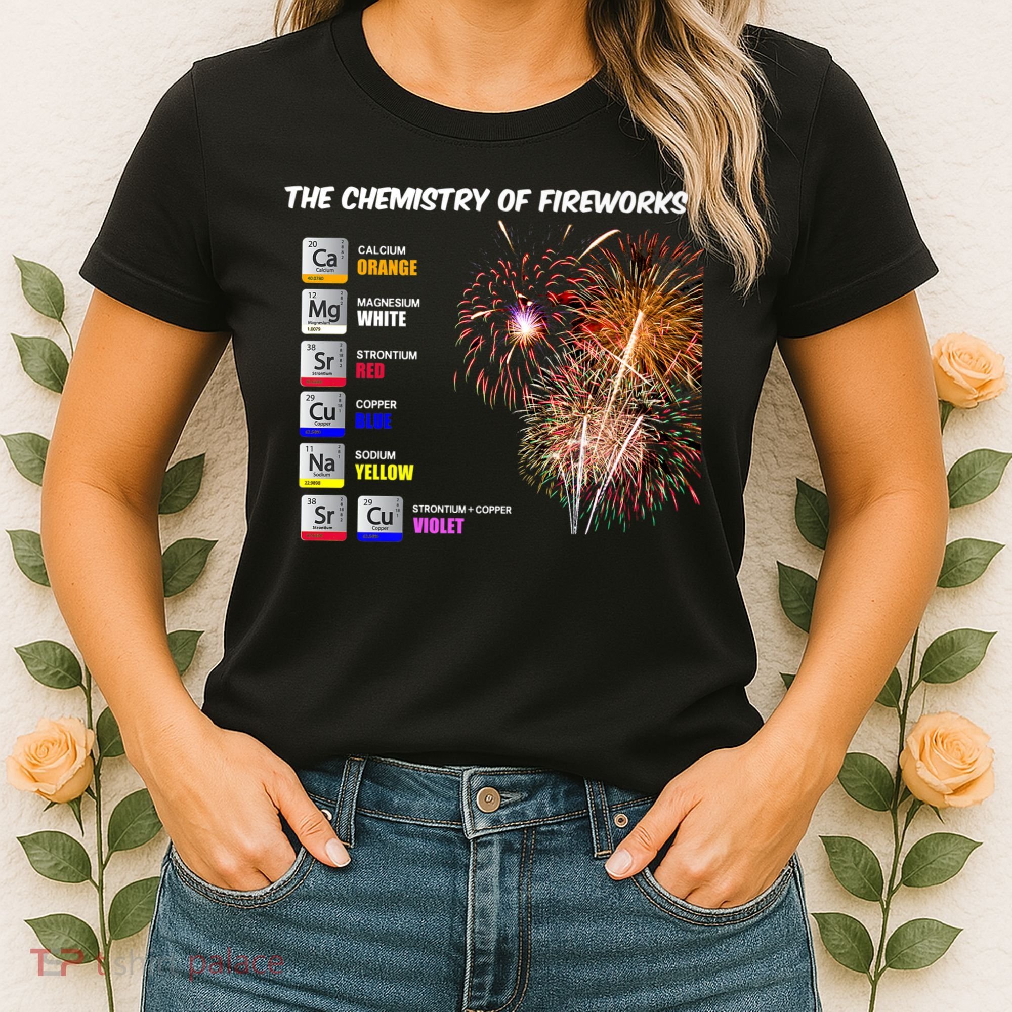 Chemistry Of Fireworks 4th Of July Science Nerd Women's T-Shirt
