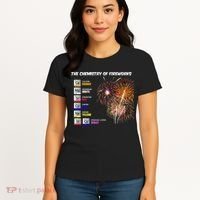 Chemistry Of Fireworks 4th Of July Science Nerd Women's T-Shirt thumb 4