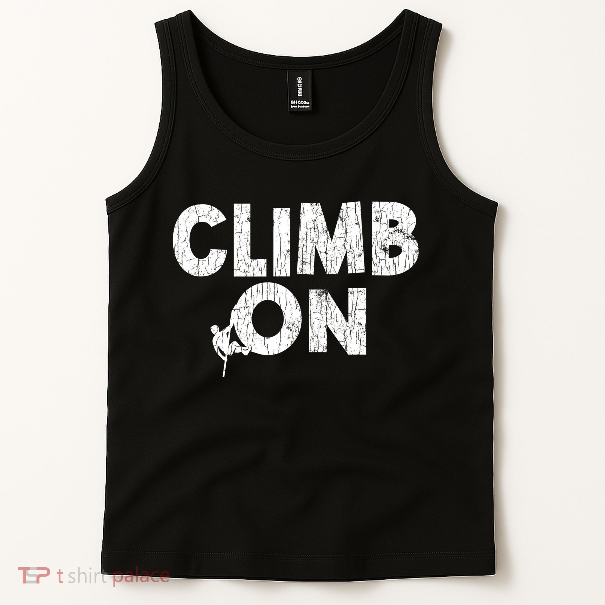 Climb On Funny Mountain Climbing Rock Climber Graphic Gift Tank Top