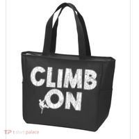 Climb On Funny Mountain Climbing Rock Climber Graphic Gift Tote Bag thumb 3