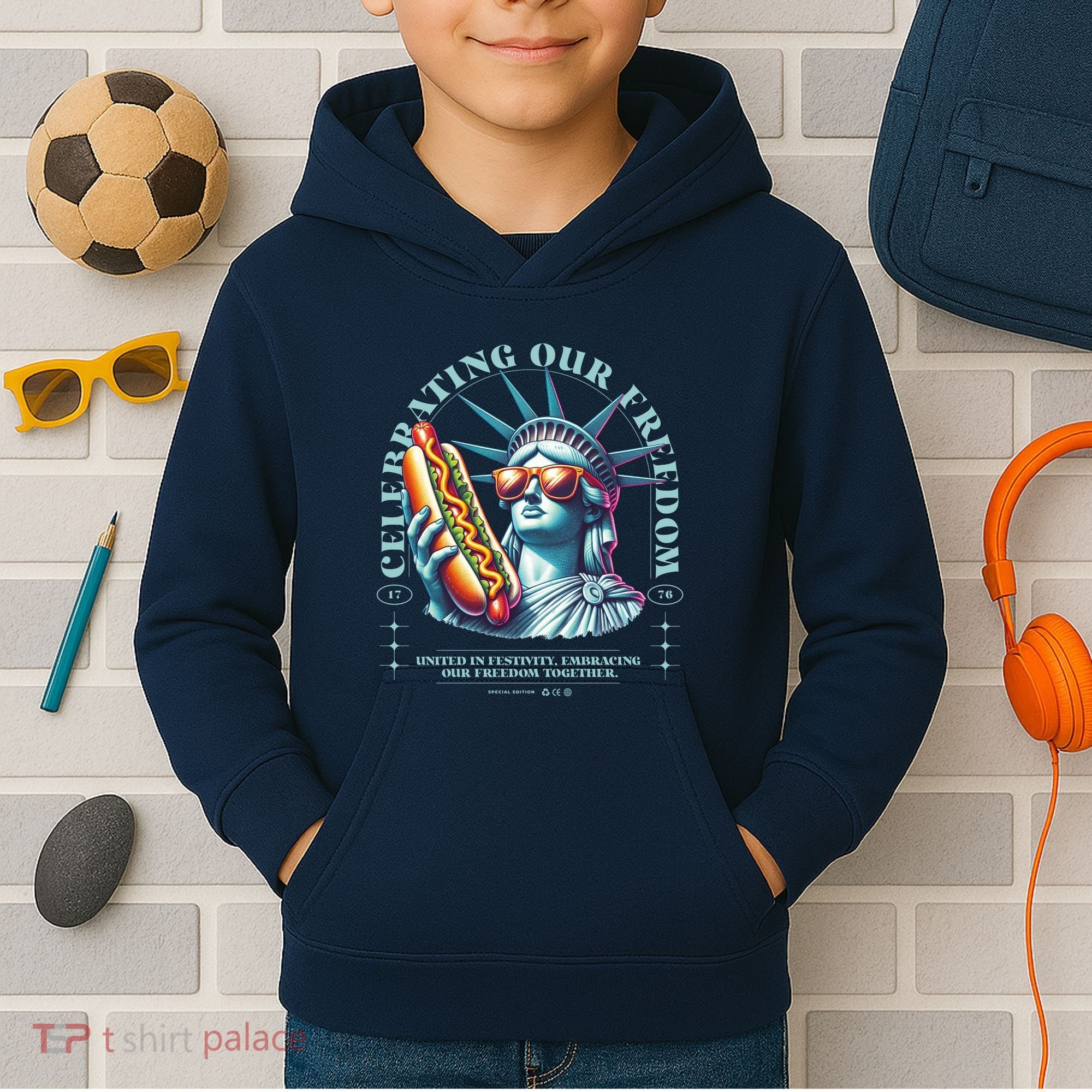 Celebrating Our Freedom Kids Hoodie