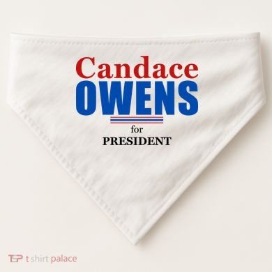 Candace Owens For President 2024 USA-Made Doggie Bandana