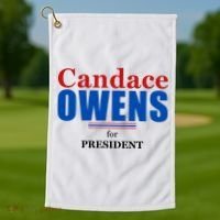 Candace Owens For President 2024 Golf Towel thumb 1