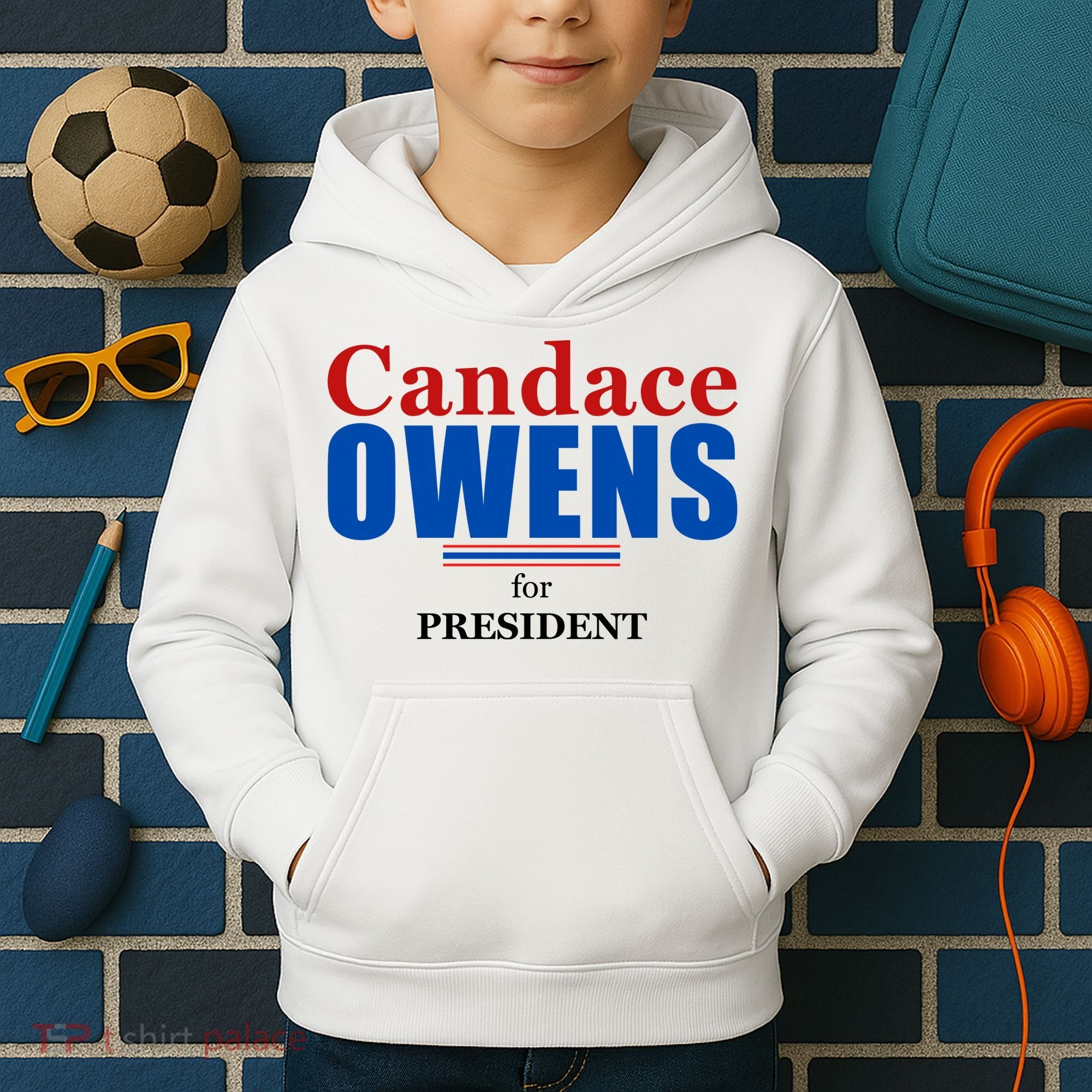 Candace Owens For President 2024 Kids Hoodie