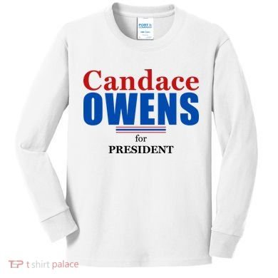Candace Owens For President 2024 Kids Long Sleeve Shirt