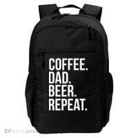 Coffee. Dad. Beer. Repeat. Funny Backpack thumb 0
