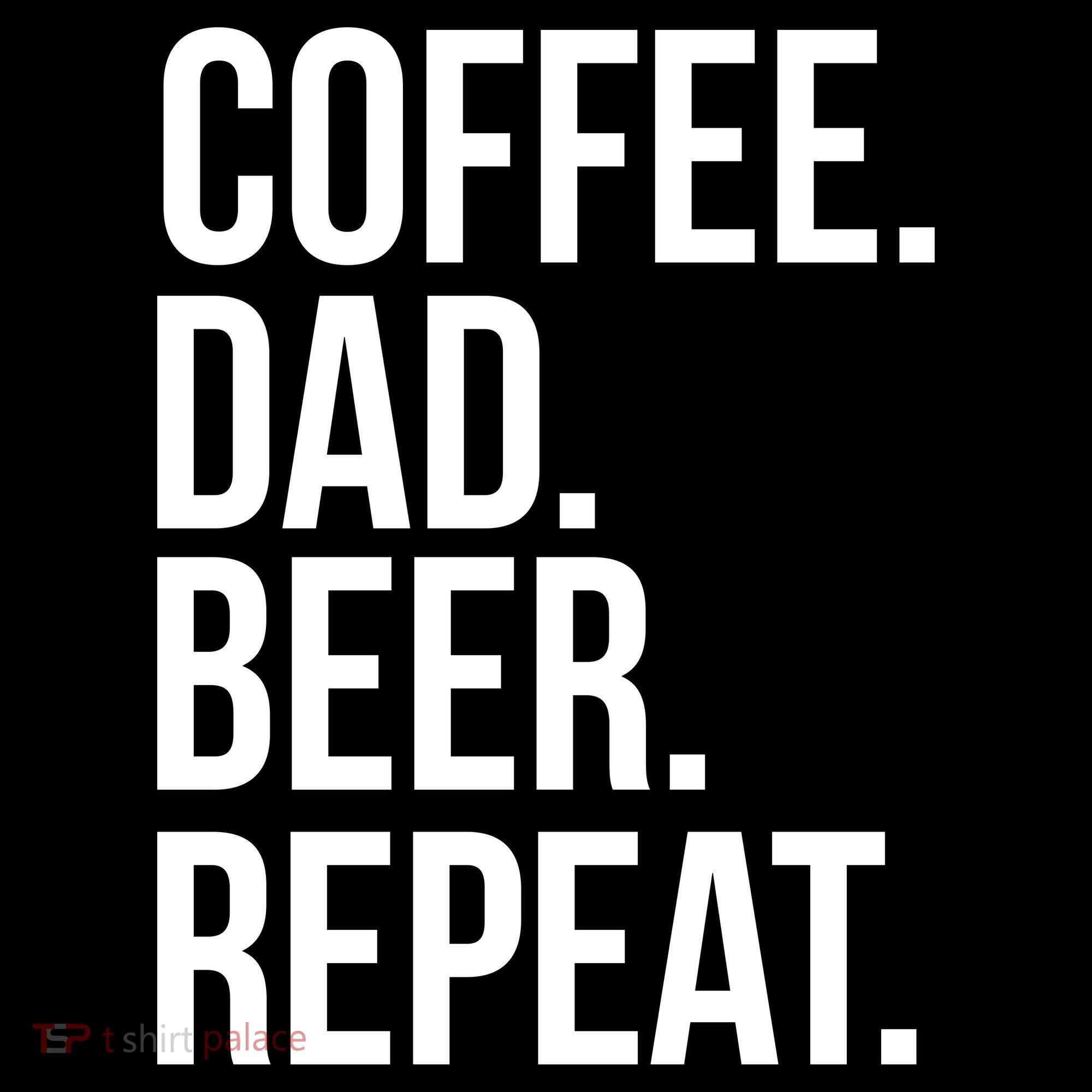 Coffee. Dad. Beer. Repeat. Funny Backpack