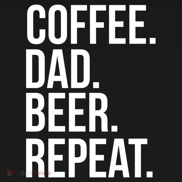 Coffee. Dad. Beer. Repeat. Funny Backpack