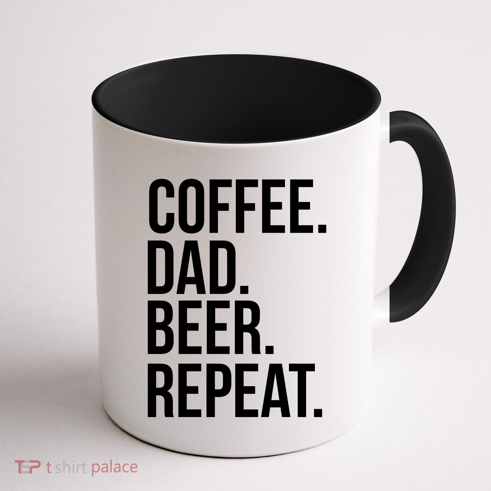 Coffee. Dad. Beer. Repeat. Funny Coffee Mug