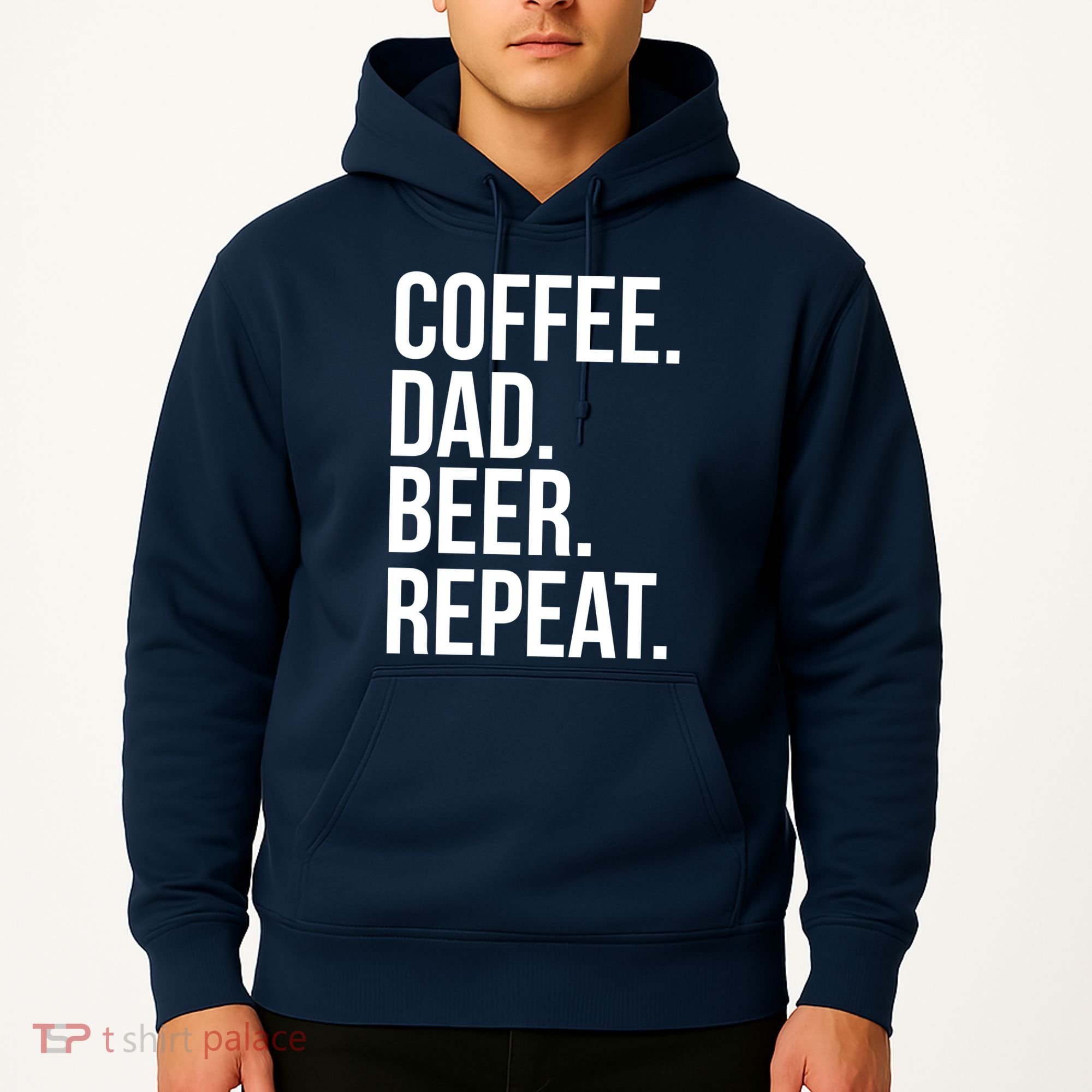 Coffee. Dad. Beer. Repeat. Funny Hoodie
