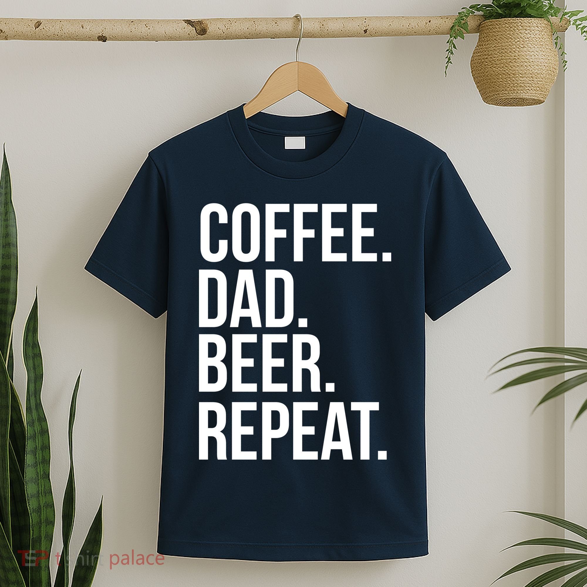 Coffee. Dad. Beer. Repeat. Funny T-Shirt