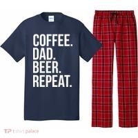 Coffee. Dad. Beer. Repeat. Funny Pajama Set thumb 0