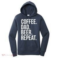 Coffee. Dad. Beer. Repeat. Funny Women's Hoodie thumb 0