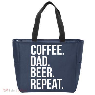 Coffee. Dad. Beer. Repeat. Funny Tote Bag