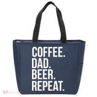 Coffee. Dad. Beer. Repeat. Funny Tote Bag thumb 0