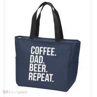 Coffee. Dad. Beer. Repeat. Funny Tote Bag thumb 3