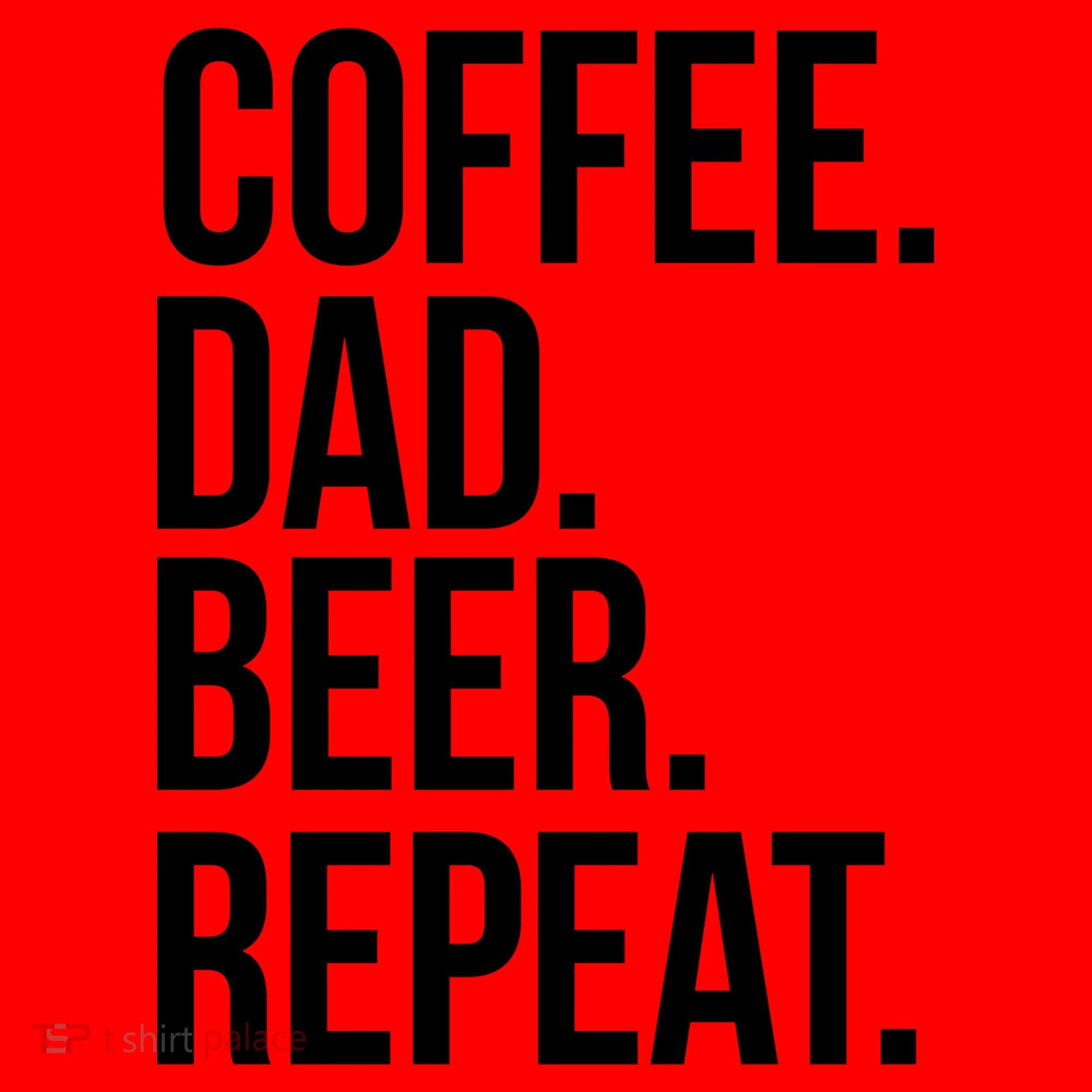 Coffee. Dad. Beer. Repeat. Funny Santa Hat