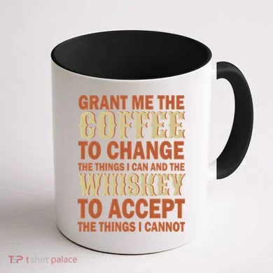 Coffee And Whiskey Coffee Mug back