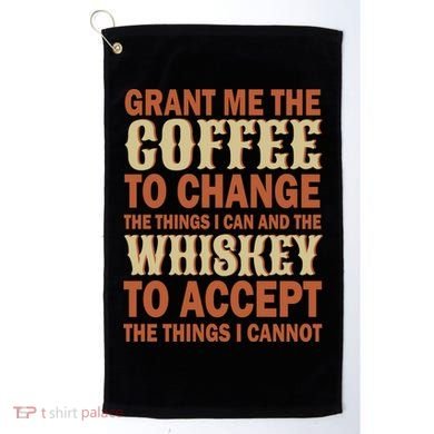 Coffee And Whiskey Golf Towel