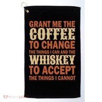 Coffee And Whiskey Golf Towel thumb 0