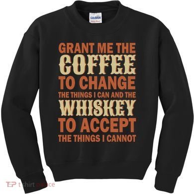 Coffee And Whiskey Kids Sweatshirt