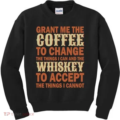 Coffee And Whiskey Kids Sweatshirt