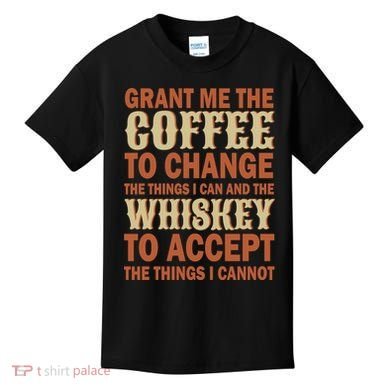 Coffee And Whiskey Kids T-Shirt
