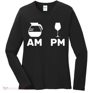 Coffee and Wine Women's Long Sleeve Shirt