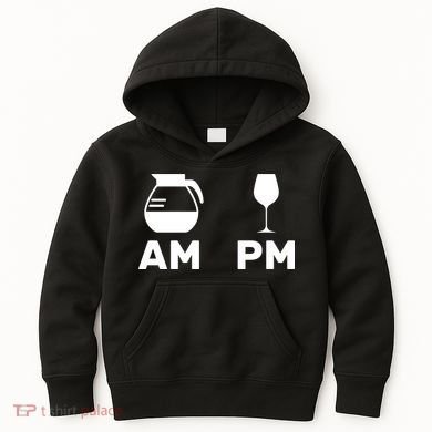 Coffee and Wine Kids Hoodie