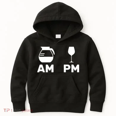 Coffee and Wine Kids Hoodie