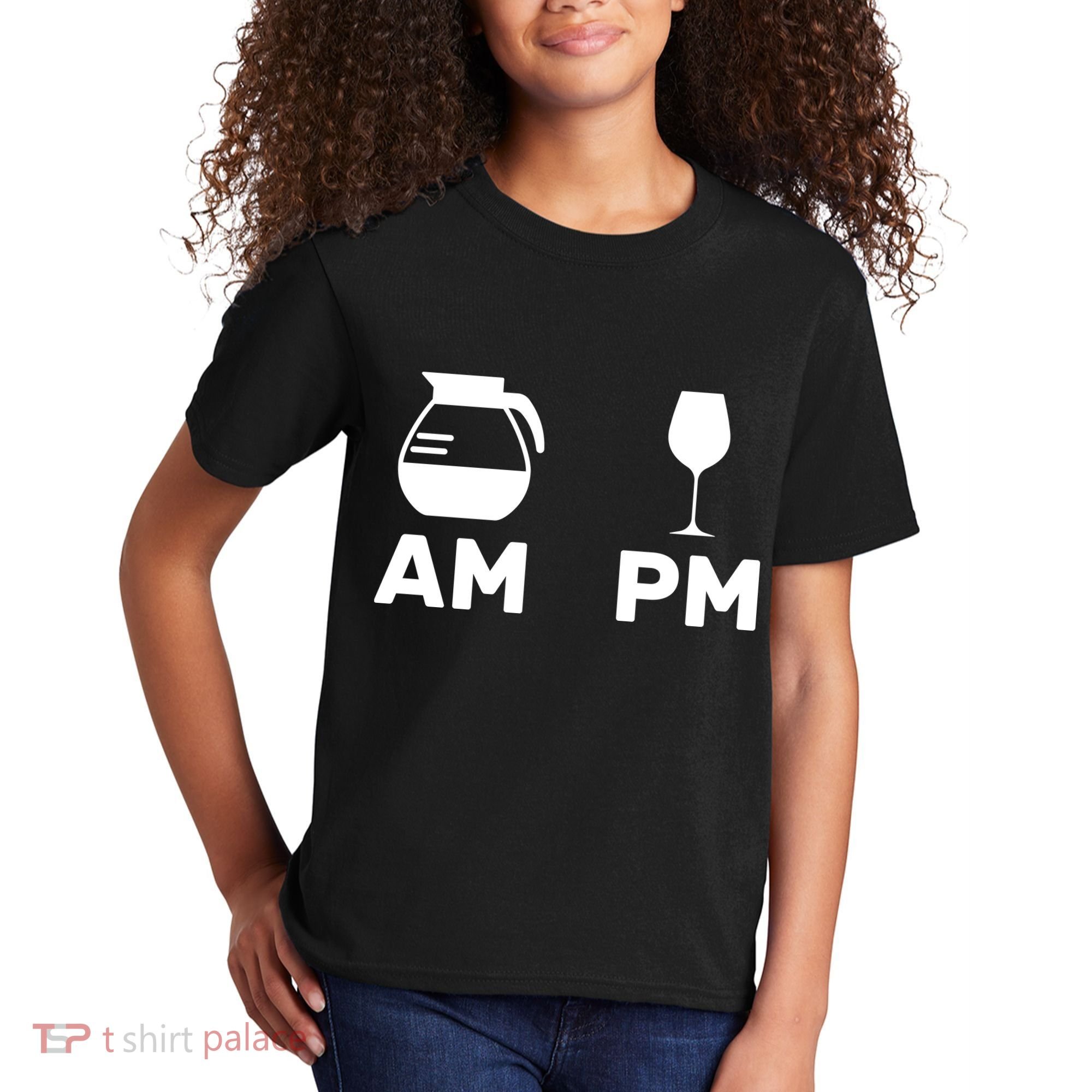 Coffee and Wine Kids T-Shirt