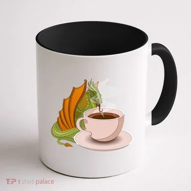 Coffee Caffeine Dragon Coffee Mug back