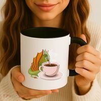 Coffee Caffeine Dragon Coffee Mug thumb 3