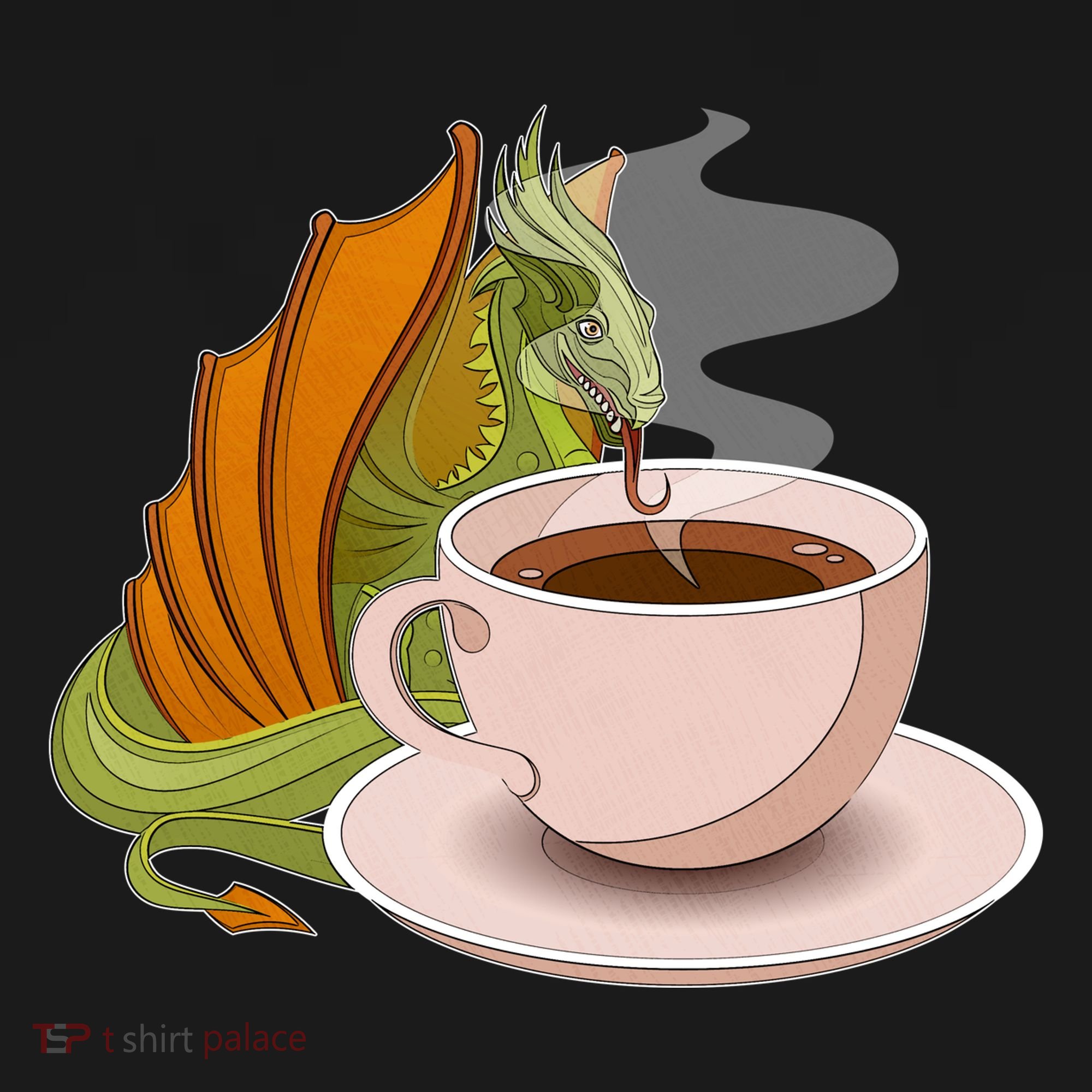 Coffee Caffeine Dragon Ornament