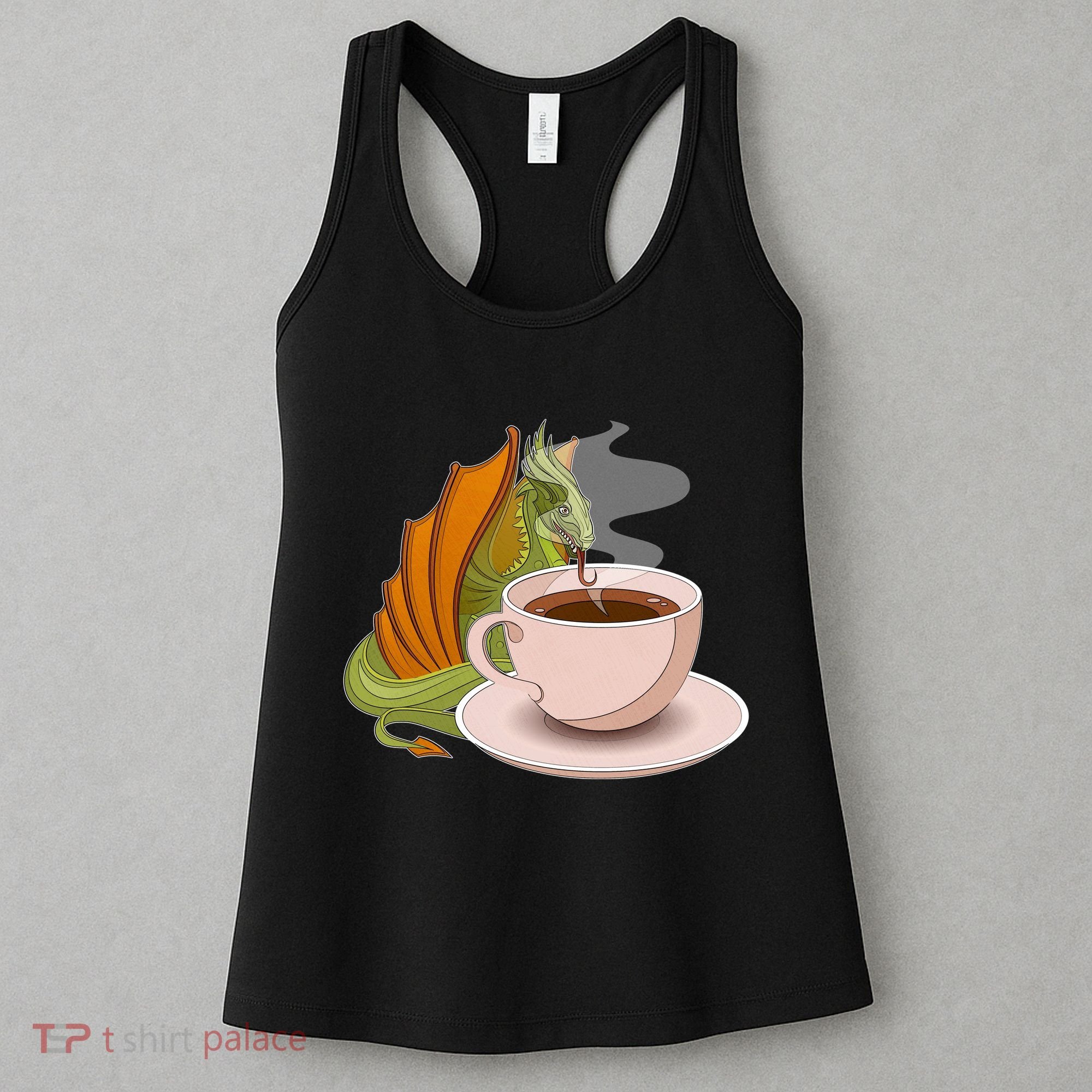 Coffee Caffeine Dragon Women's Tank Top