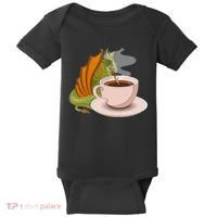 Coffee Caffeine Dragon Baby Bodysuit thumb 0