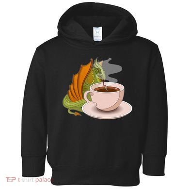 Coffee Caffeine Dragon Toddler Hoodie