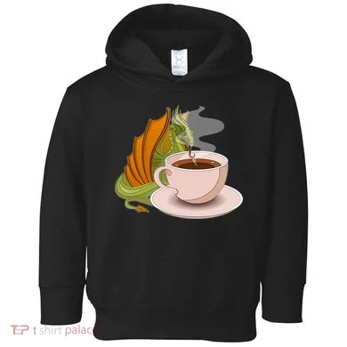 Coffee Caffeine Dragon Toddler Hoodie