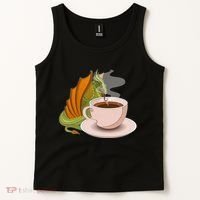 Coffee Caffeine Dragon Tank Top thumb 2