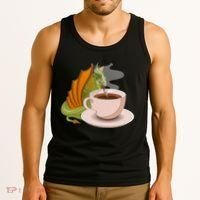 Coffee Caffeine Dragon Tank Top thumb 3