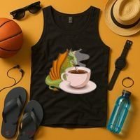 Coffee Caffeine Dragon Tank Top thumb 4