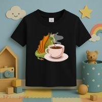 Coffee Caffeine Dragon Toddler T-Shirt thumb 3