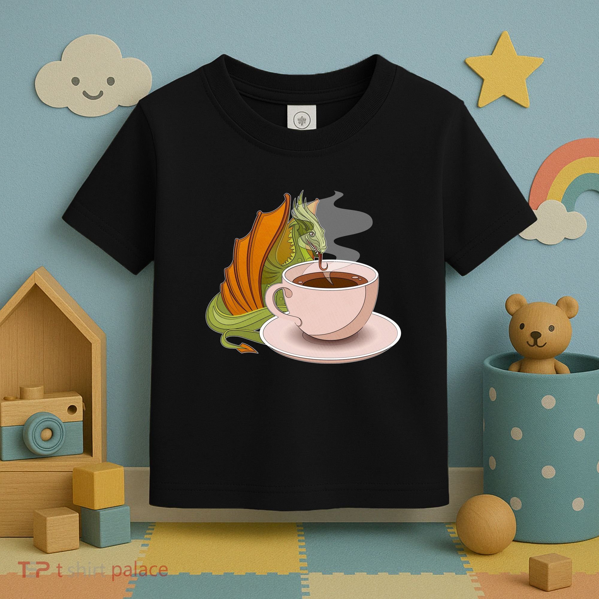 Coffee Caffeine Dragon Toddler T-Shirt