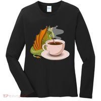 Coffee Caffeine Dragon Women's Long Sleeve Shirt thumb 0