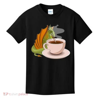 Coffee Caffeine Dragon Kids T-Shirt